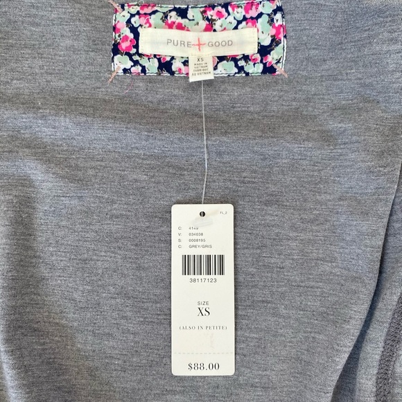 NWT Anthropologie Pure + Good zip shirred jacket - Picture 7 of 8